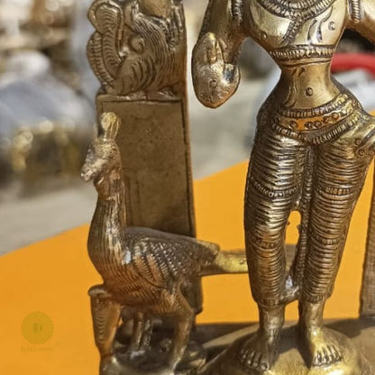 Brass Tribhanga Pose Murugun Swami