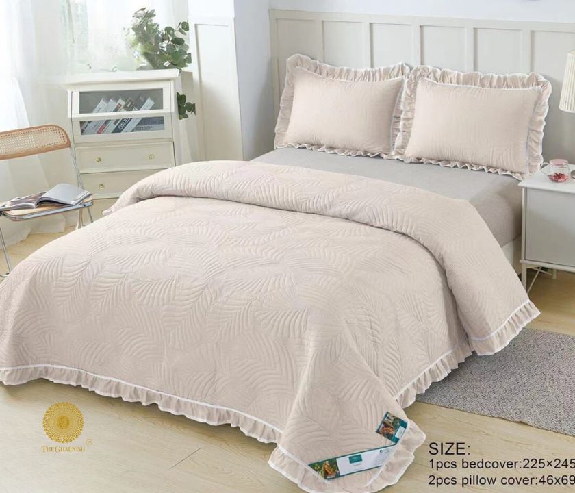 Ultrasonic Premium Bedding Set With Lace and Frill