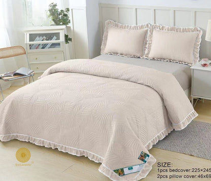 Ultrasonic Premium Bedding Set With Lace and Frill