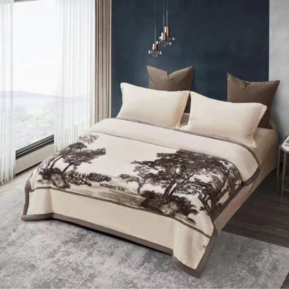 Cloudy Korean Mink Double Ply Blanket for Winter