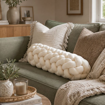 Modern Luxe Knot Bolster Cushion