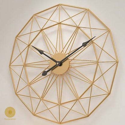 Metallic Geomatrical Wall Clock