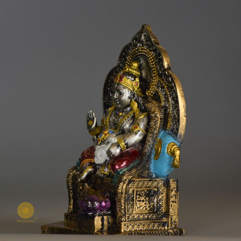 Lord Kuber Statue for Wealth and Harmony | Kuber Resin Murti for Home