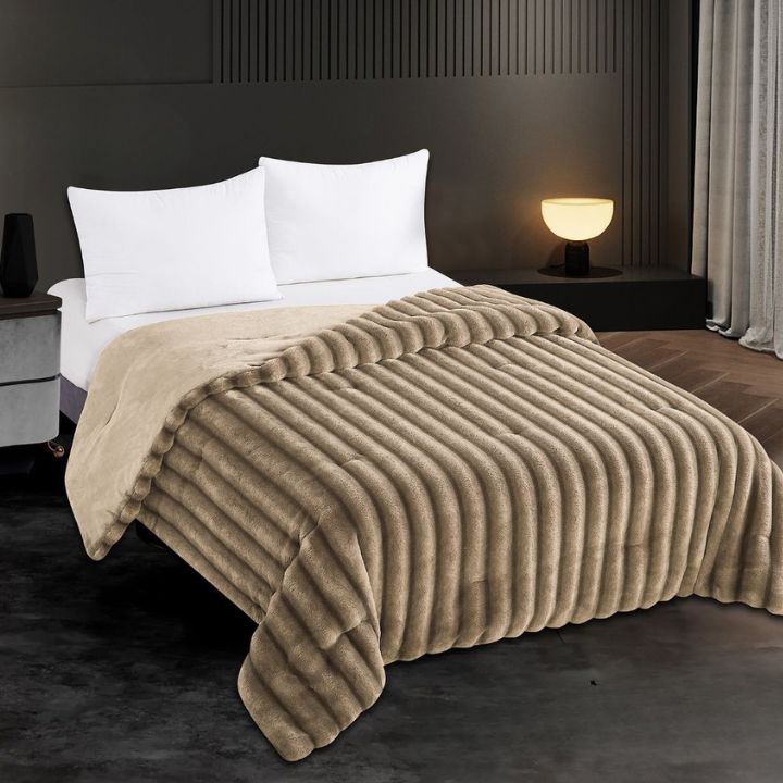 Rabbit Furr Blanket Cum Duvet Cover - The Gharnish - A Unit of Satkala Creations