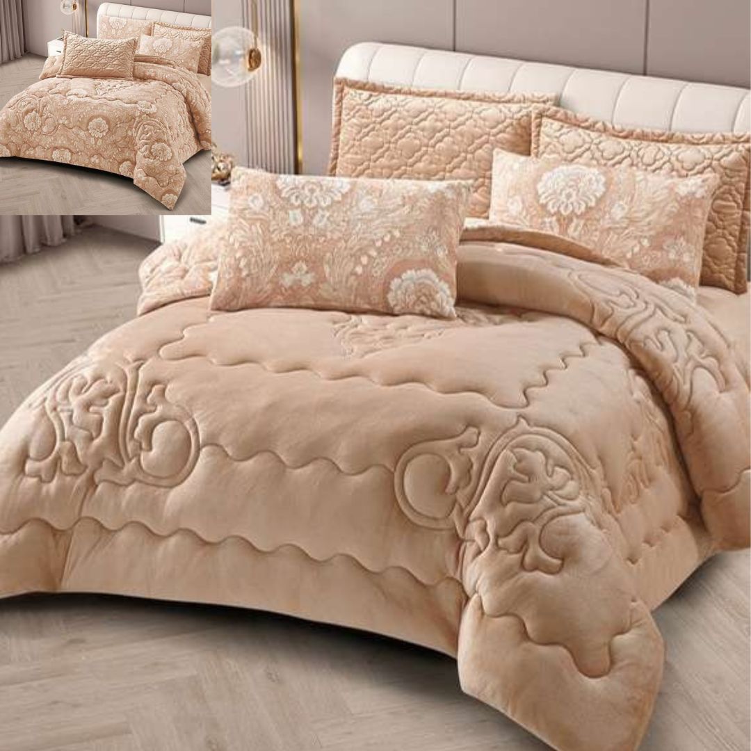 Milky 6 Pcs Luxury & Warm Winter Quilt Set - The Gharnish - A Unit of Satkala Creations