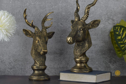 Pair of Deer Resin Figurine