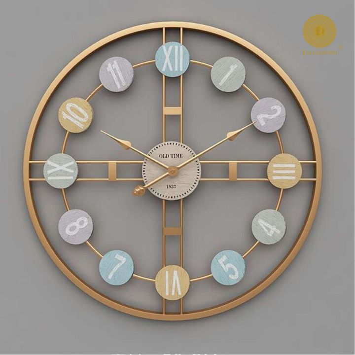 Roman Numeric Metallic Wall Clock (24 Inches Dia)