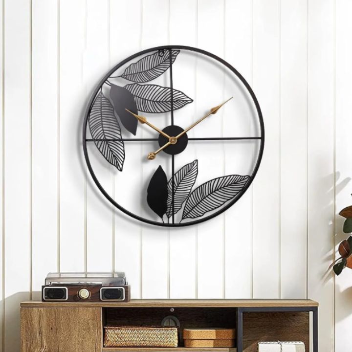 Minimalist Decorative Wall Clock for Living Room & Office - The Gharnish - A Unit of Satkala Creations