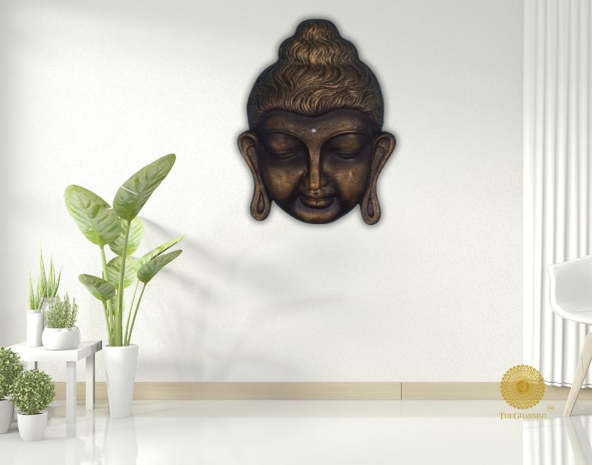 Big Buddha Statue 2ft. Wall hanging - The Gharnish - A Unit of Satkala Creations