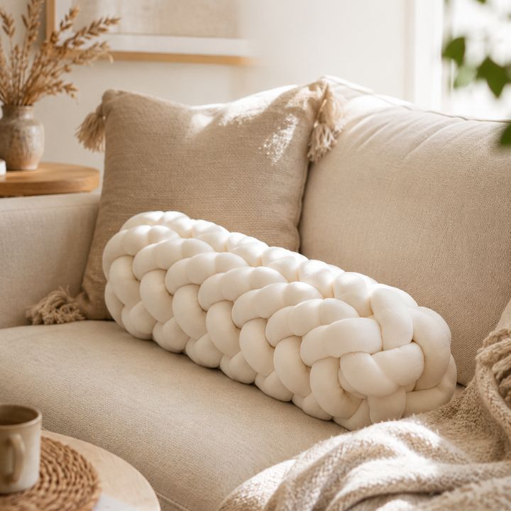 Modern Luxe Knot Bolster Cushion