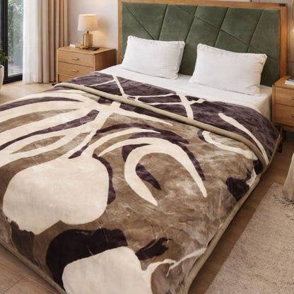 Premium and Cozy 3 Ply Double Bed Blanket - The Gharnish - A Unit of Satkala Creations