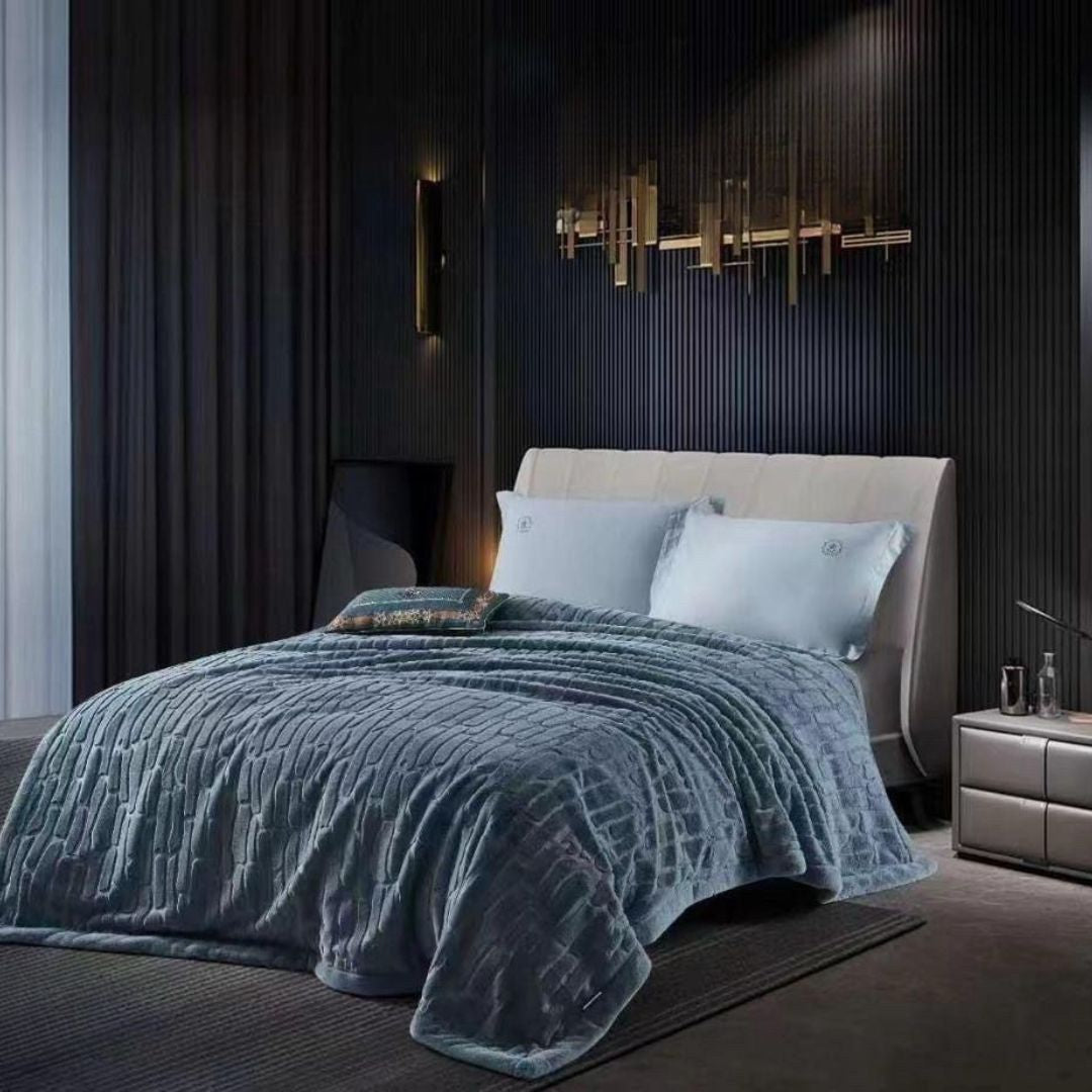 Imperial Premium Ultra Soft Rabbit Fur Blanket - The Gharnish - A Unit of Satkala Creations