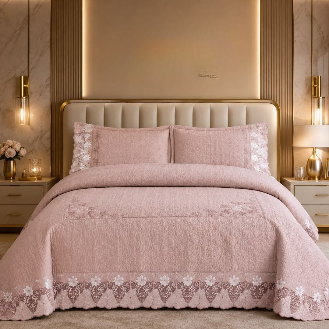 Lacendria Most Luxurious Quilted Bedcover Set