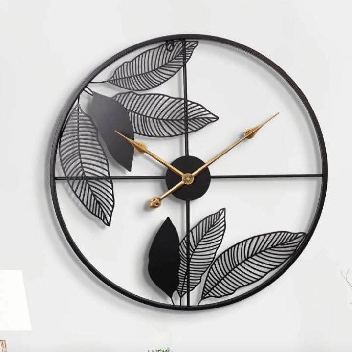 Minimalist Decorative Wall Clock for Living Room & Office - The Gharnish - A Unit of Satkala Creations