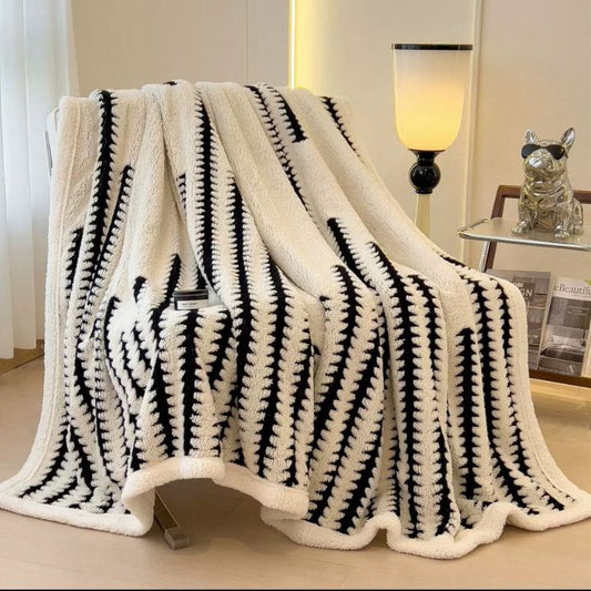 Luxury and Imported Herringbone Pattern Double Bed Ac Blanket