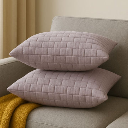 Brick Pattern Premium Heavy Cushion Cover - The Gharnish - A Unit of Satkala Creations