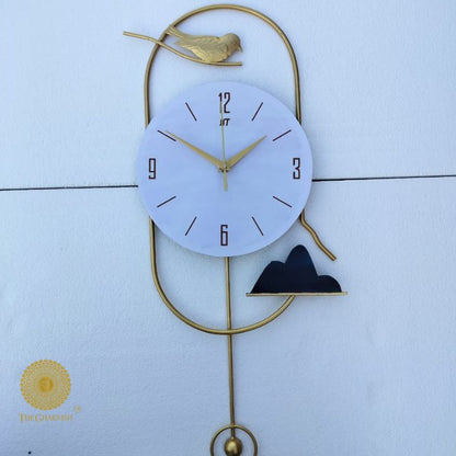 New Decorative Artistic Wall Clock (10x26 Inches)