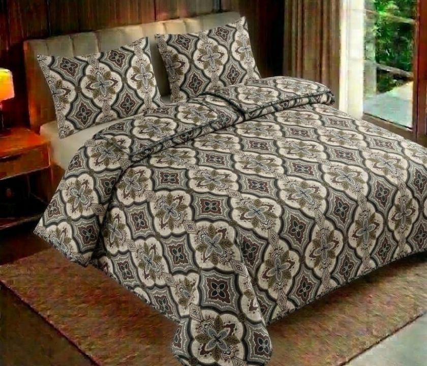 Reversible floral bedding set with three pieces from The Gharnish, showcasing colorful floral patterns on soft fabric.
