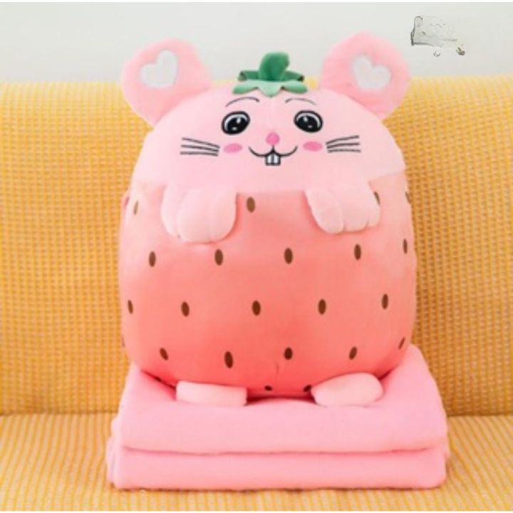 Fruit Series Toys Cum AC Blanket for Kids