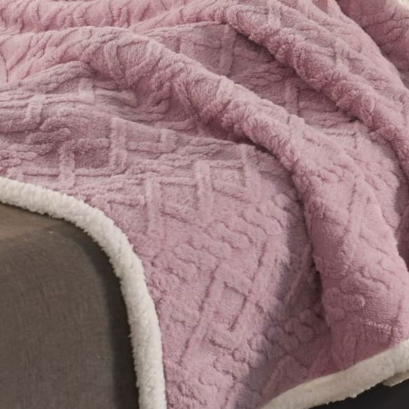 Premium Quality Imported Knitted Sherpa Blanket - The Gharnish - A Unit of Satkala Creations