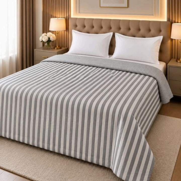 Milano imported super soft comforter by The Gharnish, showcasing plush fabric and cozy bedding for a comfortable sleep.