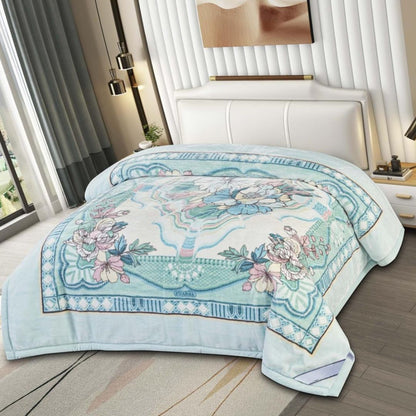 Cloudy Mink Luxury 3 Ply Blanket for heavy Winters - The Gharnish - A Unit of Satkala Creations