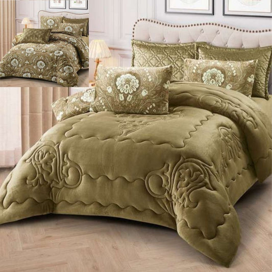 Milky 6 Pcs Luxury & Warm Winter Quilt Set - The Gharnish - A Unit of Satkala Creations