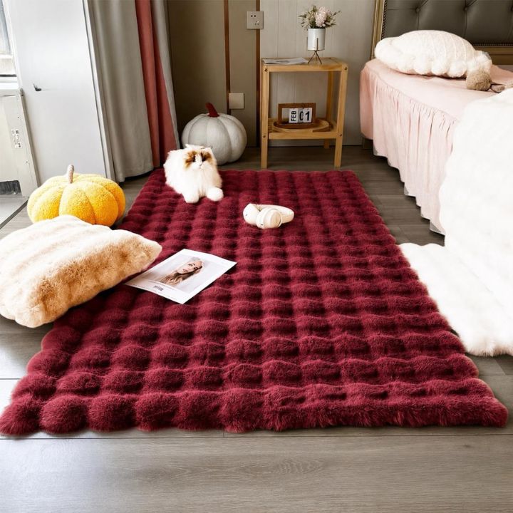 Cloud Luxe Fur Carpet – Plush Rabbit Fur Area Rug