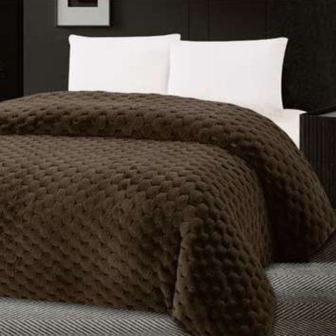 Hexa Super Soft Fur Duvet Blanket - The Gharnish - A Unit of Satkala Creations