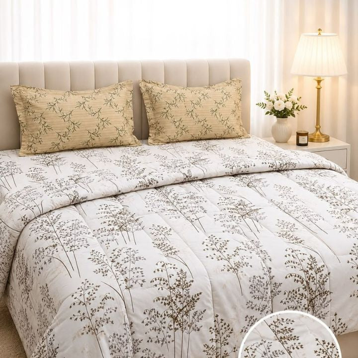 Set of four king size bedding comforters from The Gharnish Boutique Fit 4 Pcs Comforter Set, featuring plush, coordinated bedding.