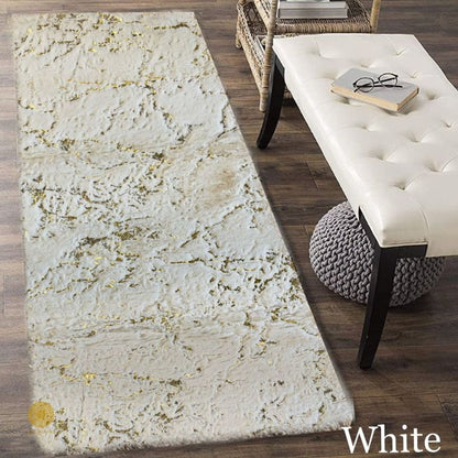 Ultrasoft Rabbit fur Bedside Runner & Rugs