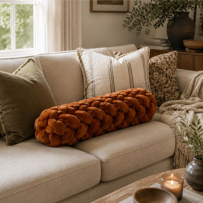 Modern Luxe Knot Bolster Cushion