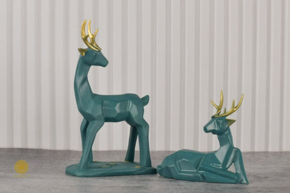 Elegant Pair of Deer Figurine