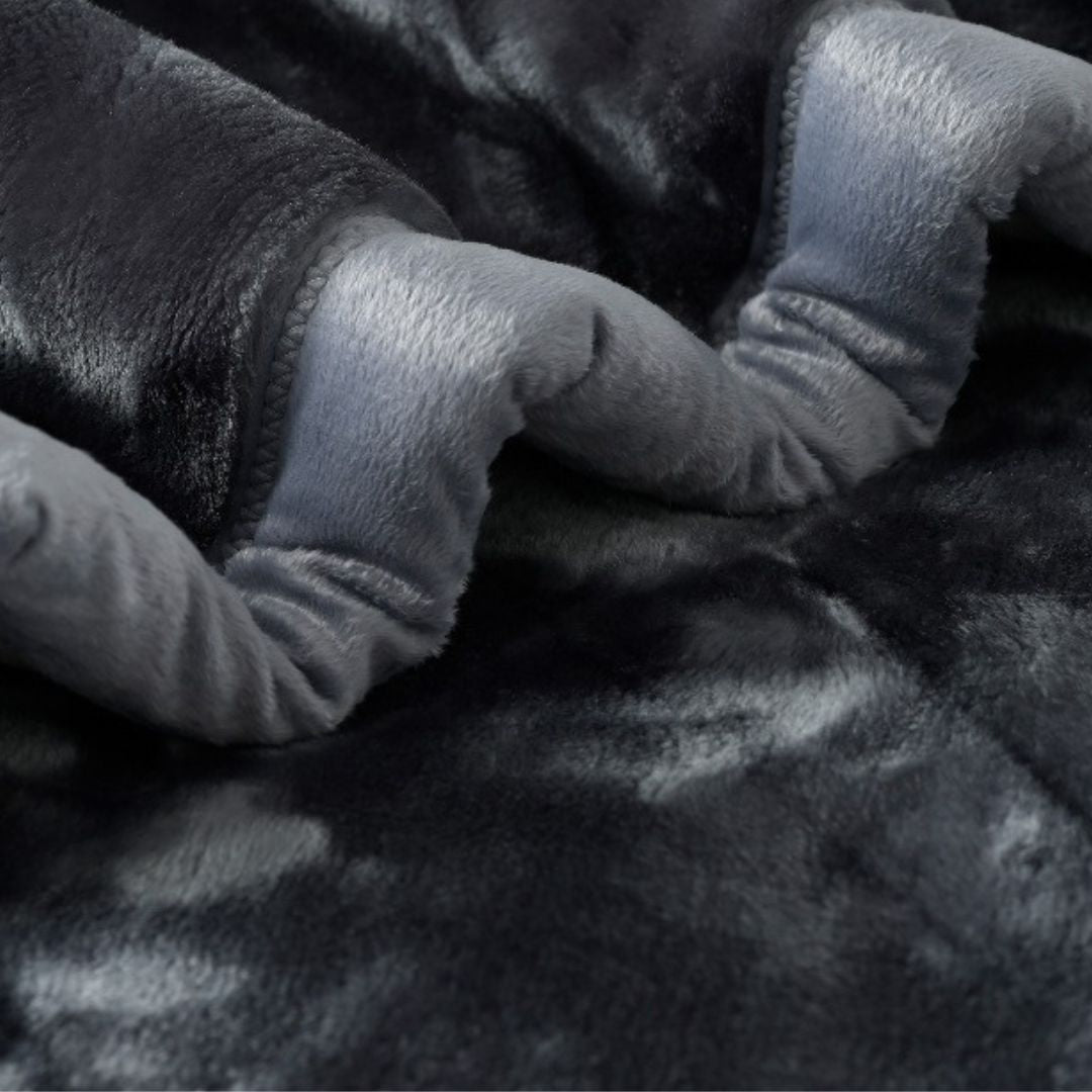 Ivory Premium Cloudy Double Ply Winter Blanket - The Gharnish - A Unit of Satkala Creations