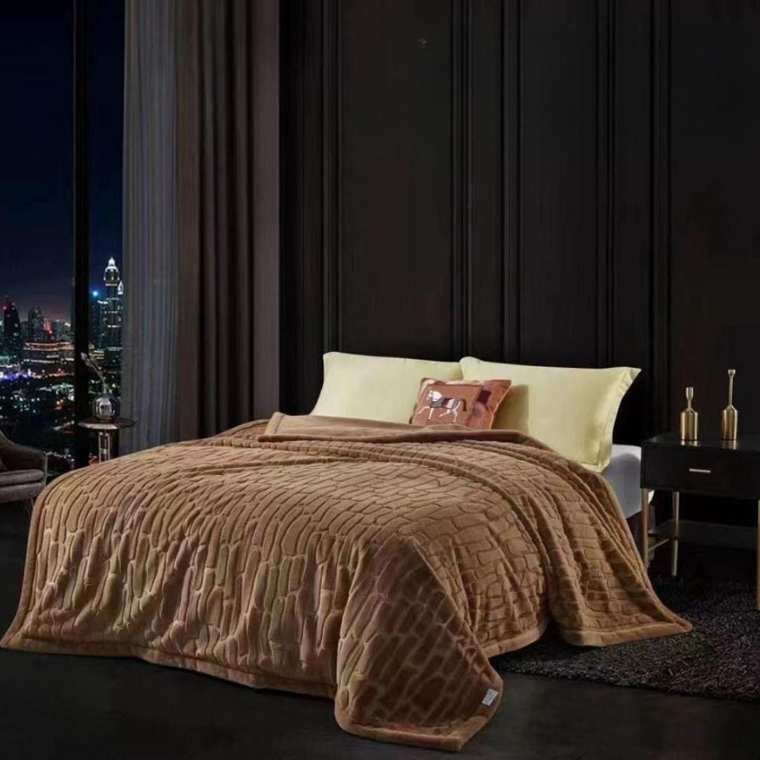 Imperial Premium Ultra Soft Rabbit Fur Blanket - The Gharnish - A Unit of Satkala Creations