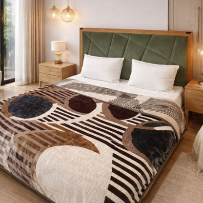 Premium and Cozy 3 Ply Double Bed Blanket - The Gharnish - A Unit of Satkala Creations