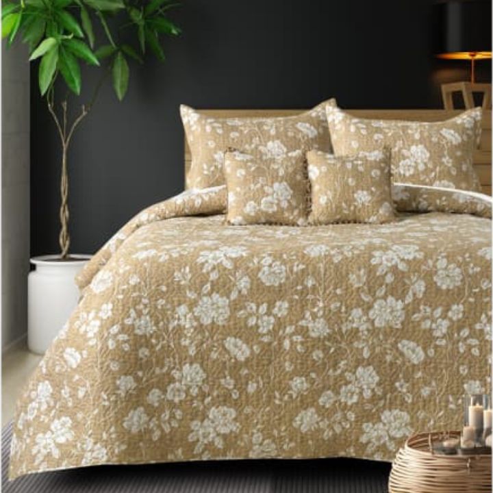Premium & Imported 5 Pcs Quilted Bedcover Set - The Gharnish - A Unit of Satkala Creations