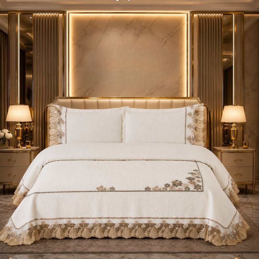 Lacendria Most Luxurious Quilted Bedcover Set