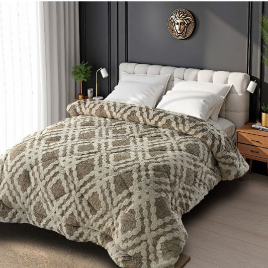 Rabbit Fur Embossed Winter Quilt - A Statement - The Gharnish - A Unit of Satkala Creations
