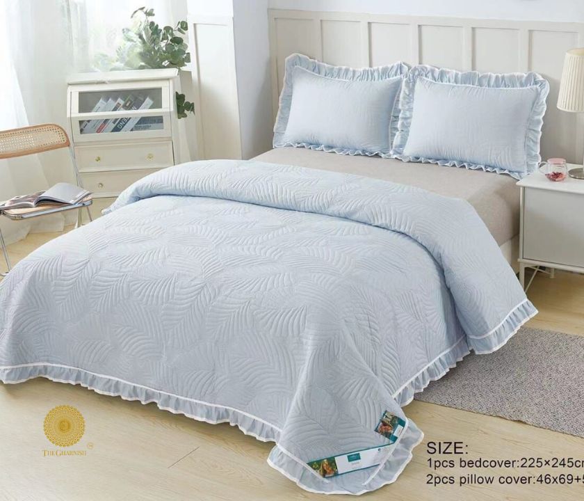 Ultrasonic Premium Bedding Set With Lace and Frill