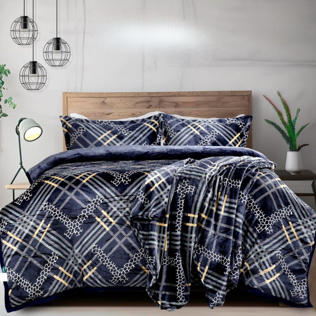 Hilsa 3 Pcs Winter bedding set - The Gharnish - A Unit of Satkala Creations