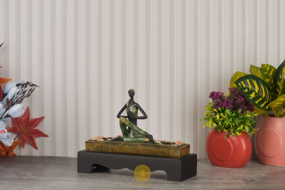 The Calm Yoga Lady Posture Statue