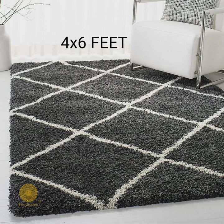 Super Soft Micropoly Well designed Carpet (4x6 Feet) - The Gharnish - A Unit of Satkala Creations