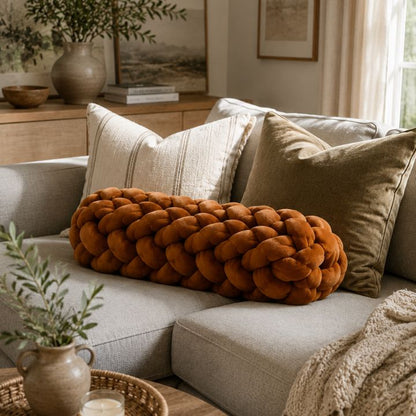 Modern Luxe Knot Bolster Cushion
