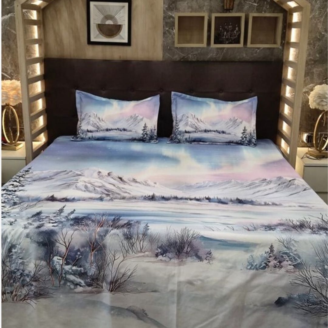 Snow Heaven 3pcs Bedsheet Set / Designer collection for kids room