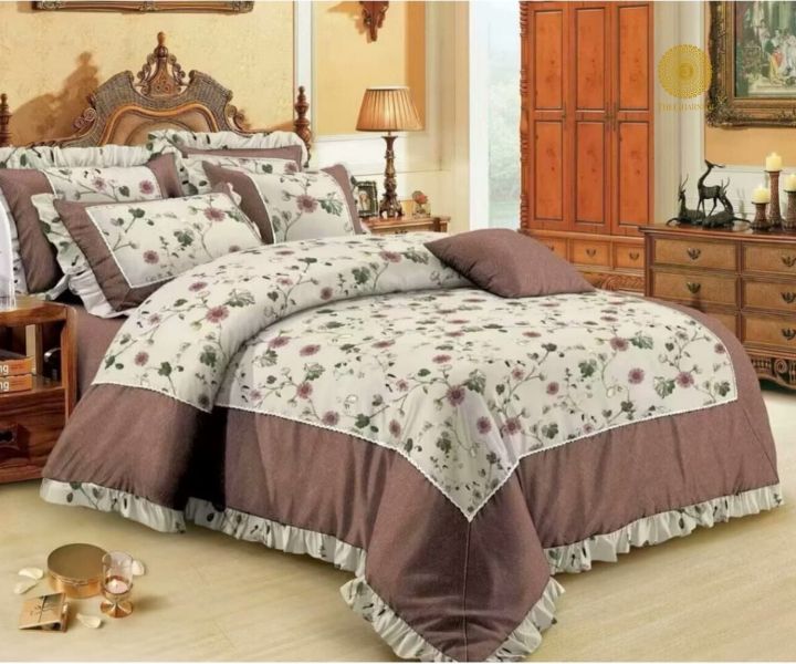 Lavida Reversible Supersoft 4 Pcs Comforter Set With Frill