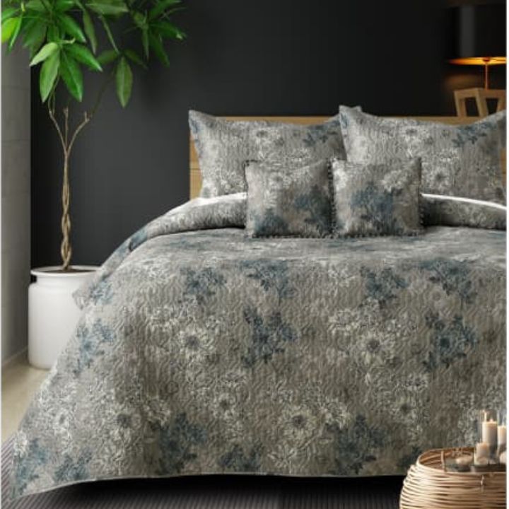 Premium & Imported 5 Pcs Quilted Bedcover Set - The Gharnish - A Unit of Satkala Creations