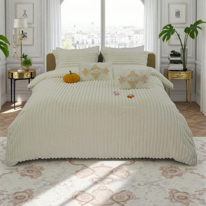 Rabbit Fur 6pcs Winter Bedding set - The Gharnish - A Unit of Satkala Creations