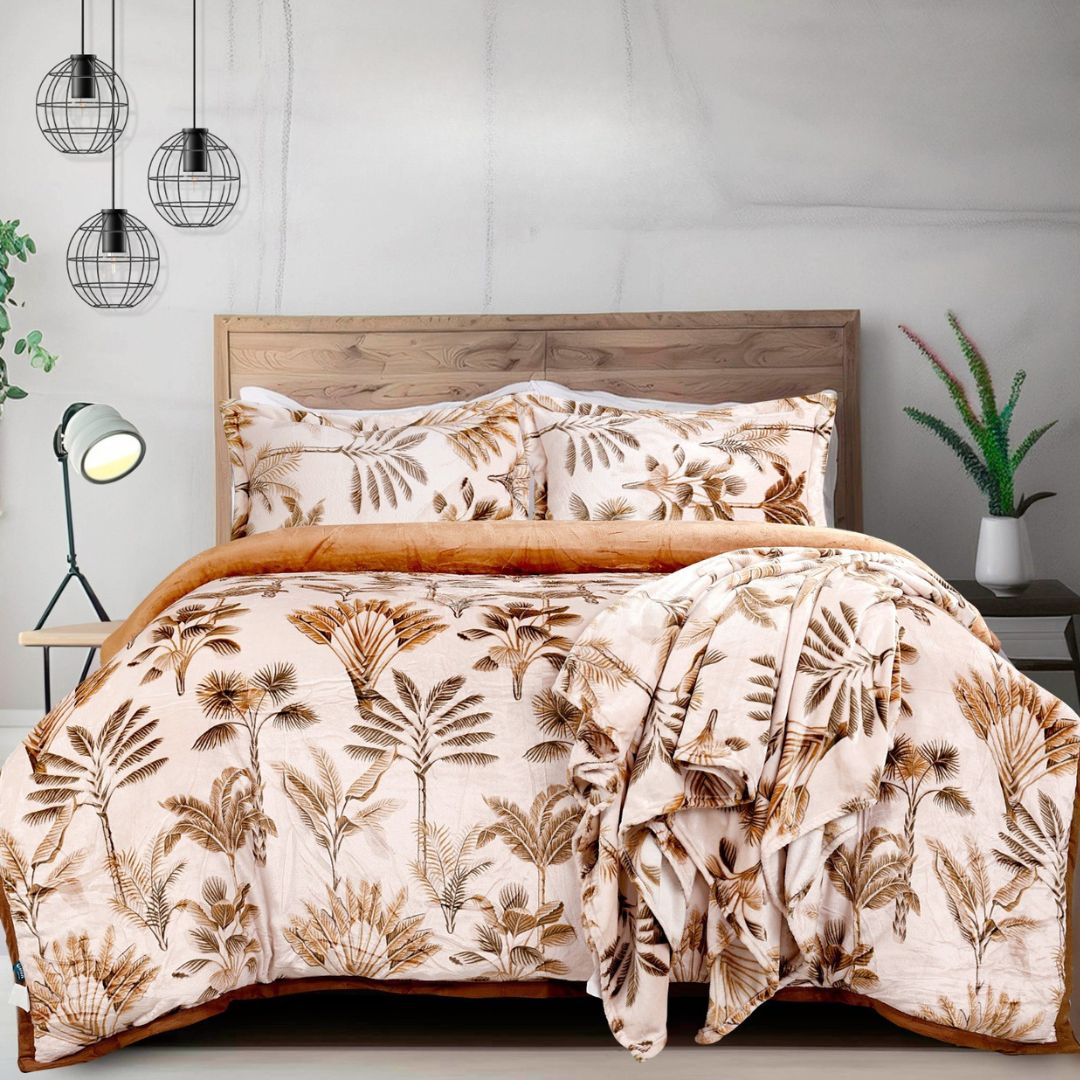 Hilsa 3 Pcs Winter bedding set - The Gharnish - A Unit of Satkala Creations