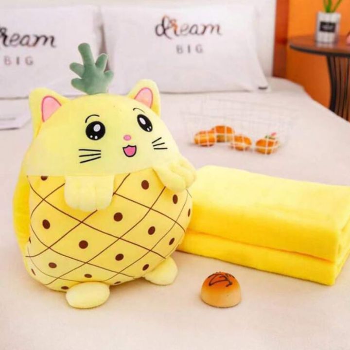 Fruit Series Toys Cum AC Blanket for Kids